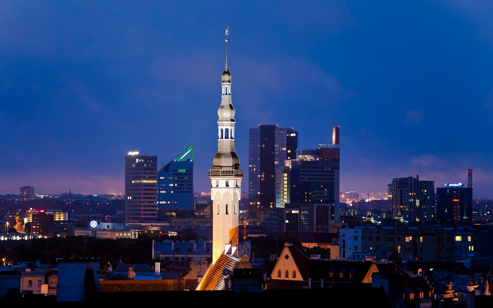 Vista de Tallinn, capital da Estônia