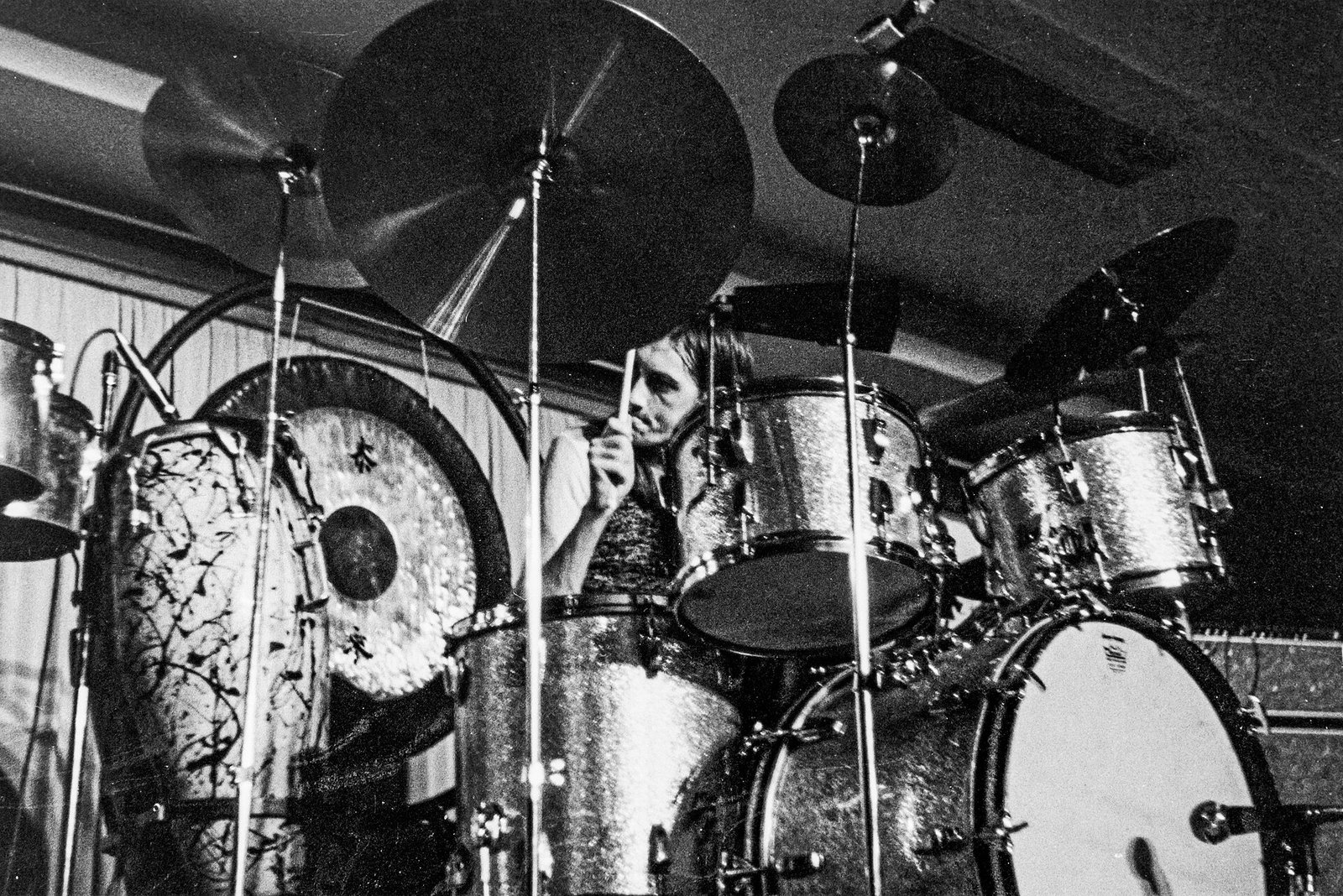 Mick Fleetwood em apresentação musical