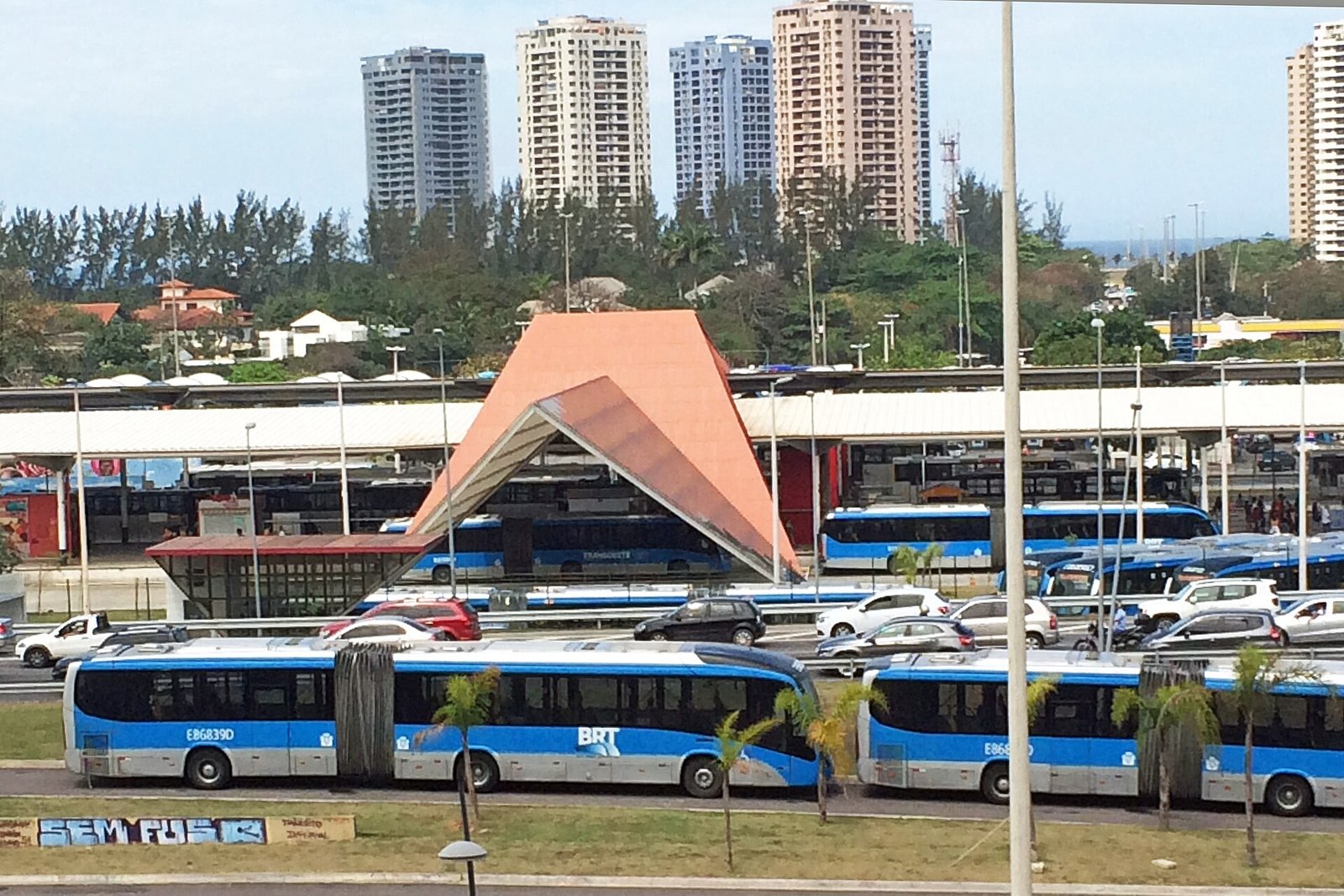 Ônibus do BRT no Rio de Janeiro