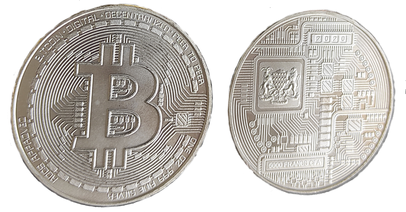 Moeda física representativa de Bitcoin