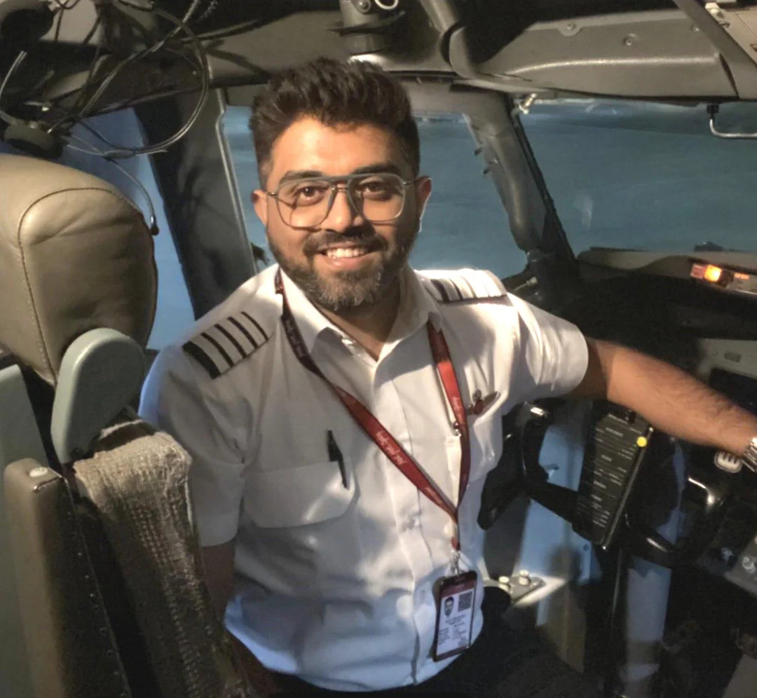 O piloto Smit Machchhar