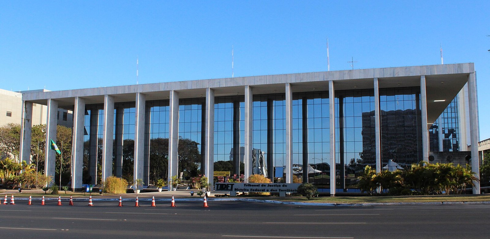 Fachada do Palácio da Justiça do TJDFT em Brasília