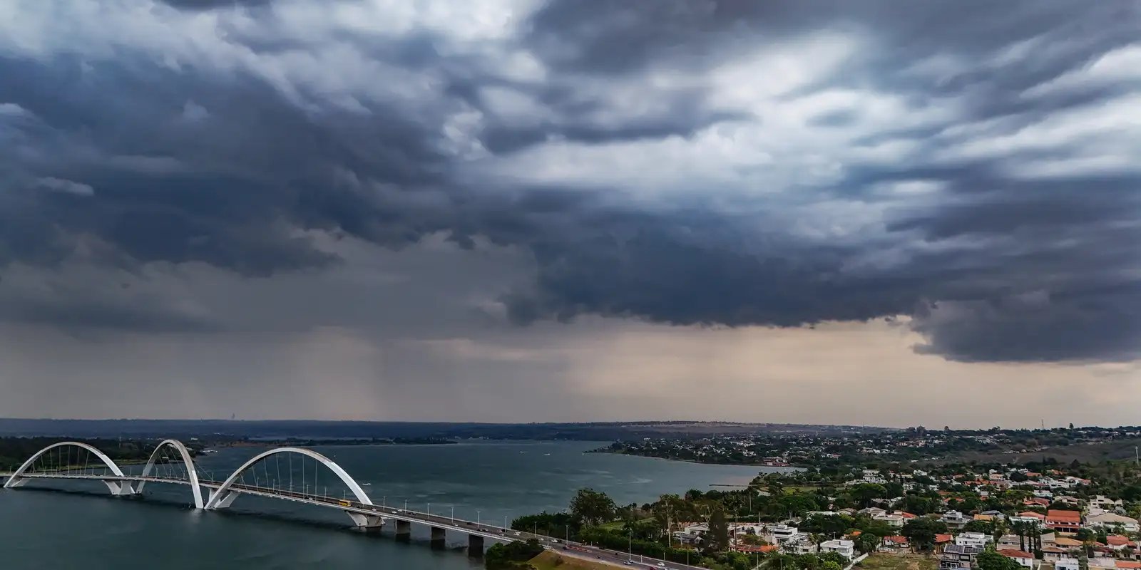 Chuva e tempo nublado