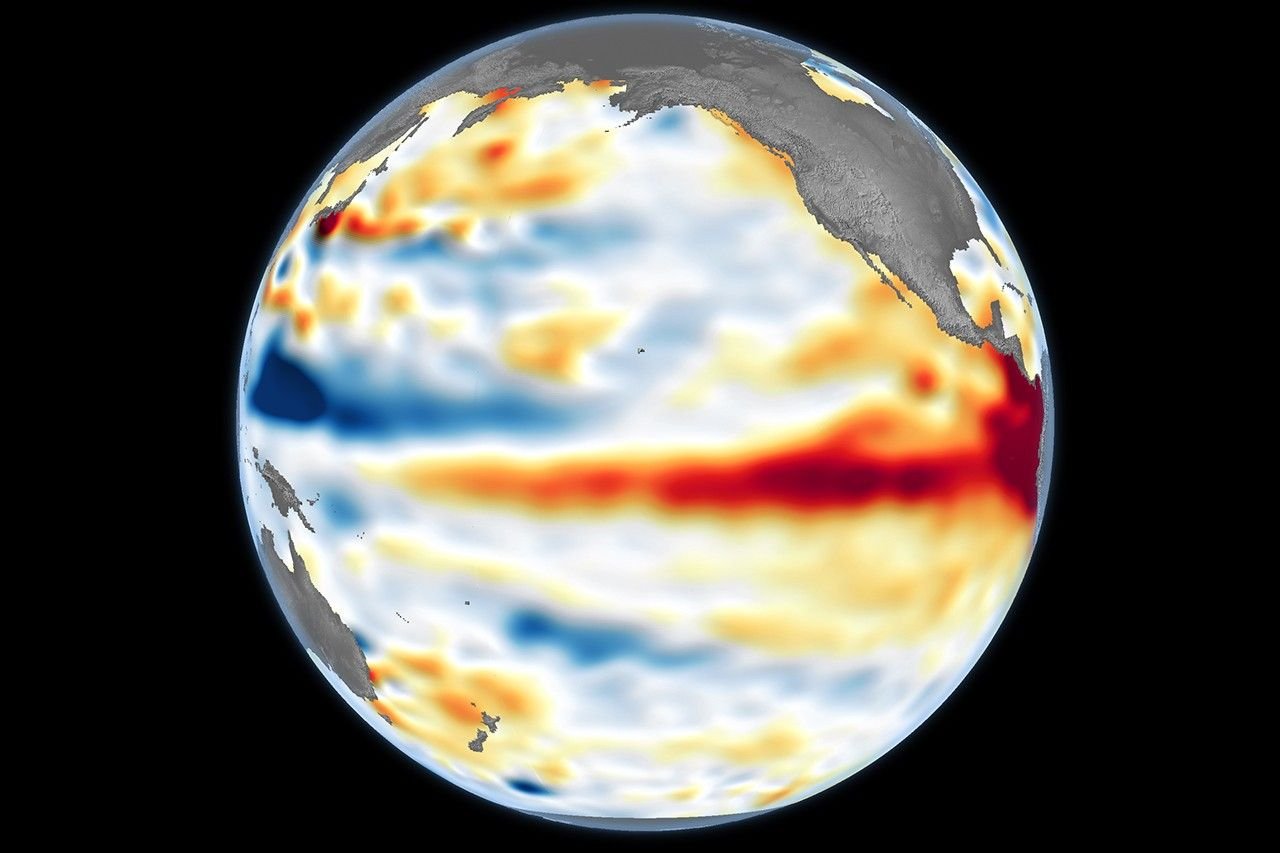 Anomalias de temperatura do El Niño