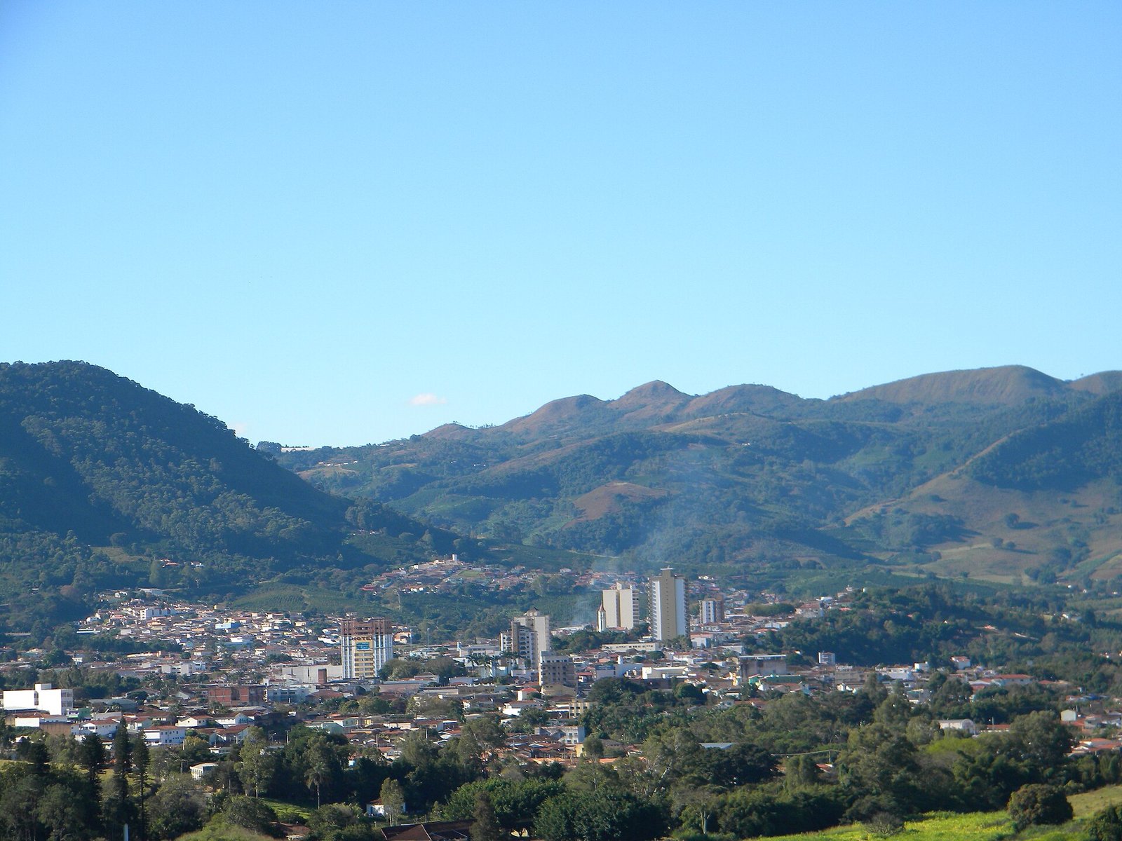 Vista panorâmica da cidade de Andradas em Minas Gerais