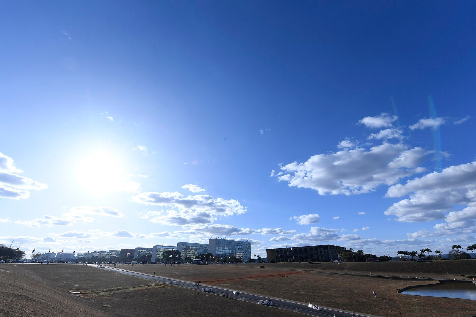Vista da Esplanada dos Ministérios em Brasília