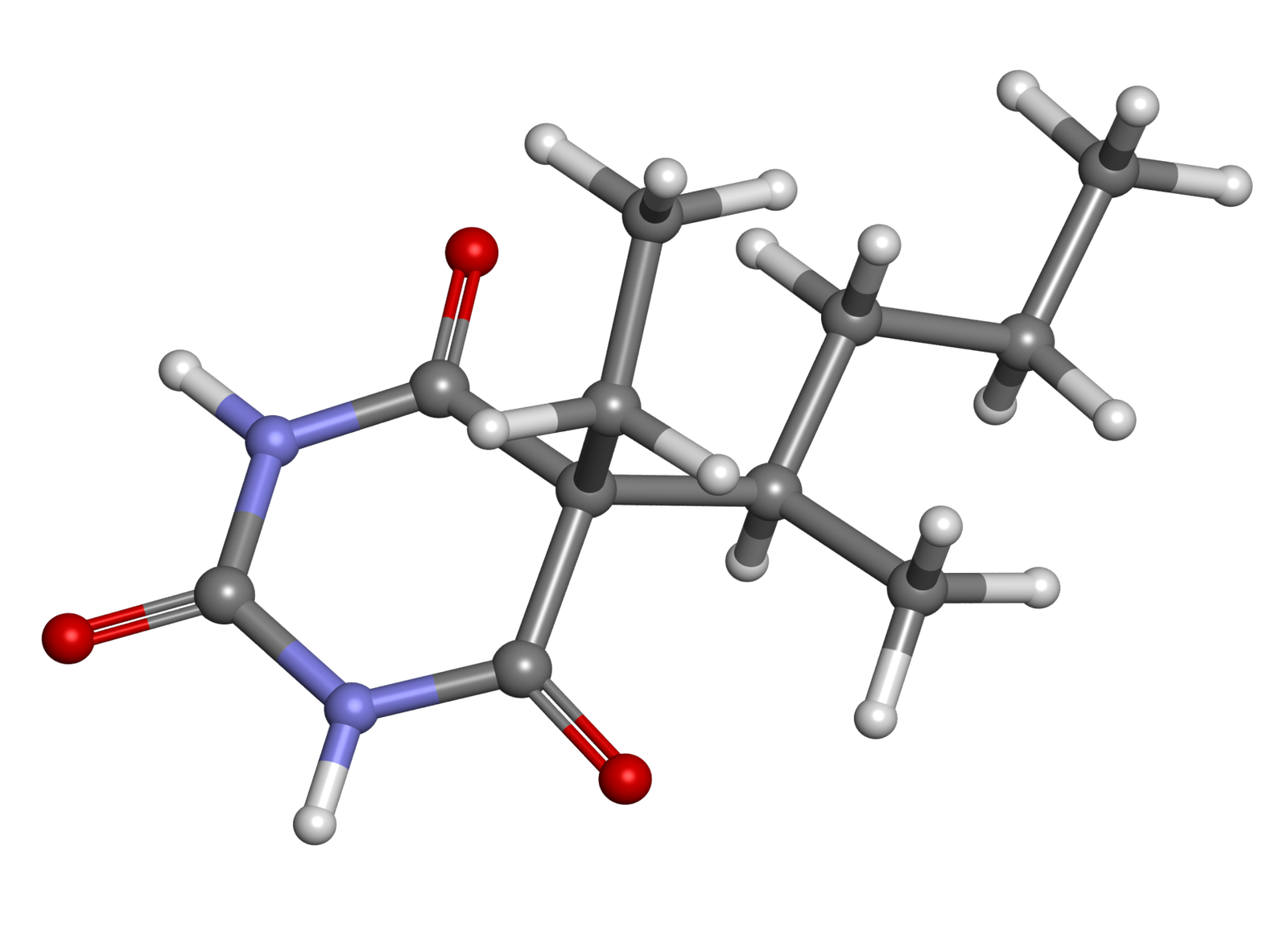 Modelo molecular do pentobarbital