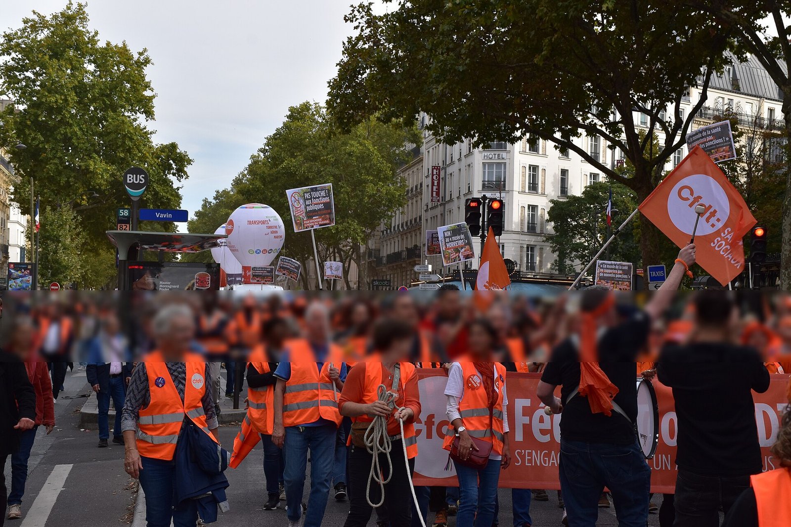 Manifestação em Paris, na França